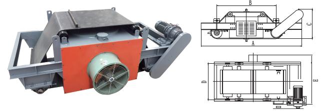 RCDC型風冷自卸盤式除鐵器一